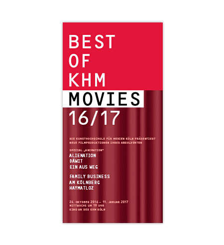 Kunsthochschule für Medien Köln: Programmhefte „Best of KHM Movies“